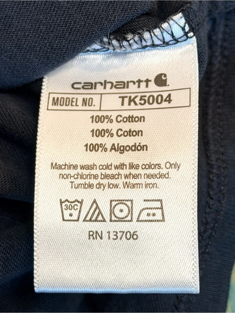 Carhartt Kids Baby Black Short Sleeve Pocket Bodysuit TK5004 12M Snap Bottom Uni